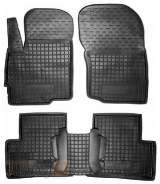 Avto-Gumm Полиуретановые коврики в салон Avto-Gumm для Mitsubishi Outlander 3 XL 2012-2014 черный кт - 4шт - Картинка 1