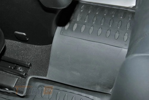 Stingray Резиновые коврики в салон Stingray для Fiat 500 electric 2012+ (design 2016) with plastic 2шт - Картинка 6