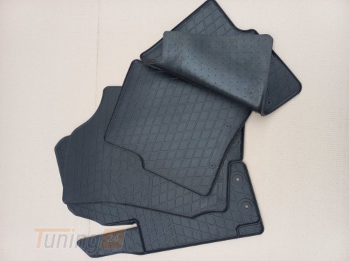 Stingray Резиновые коврики в салон Stingray для Hyundai Sonata YF 2009-2014 (design 2016) with plastic 2 - Картинка 4