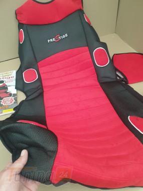 Prestige Красные накидки на передние сидения для Infiniti EX (QX50) (J50) 2008-2018 - Картинка 2