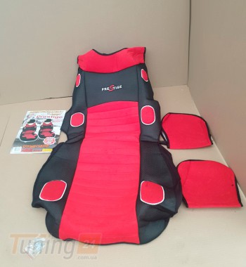 Prestige Красные накидки на передние сидения для Infiniti G (V36/VC36) (Q40) 2007-2014 - Картинка 1
