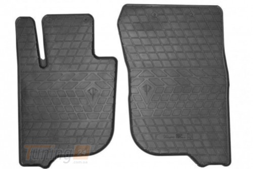 Stingray Резиновые коврики в салон Stingray для Mitsubishi Pajero Sport 2015-2021 (design 2016) 2шт - Картинка 1