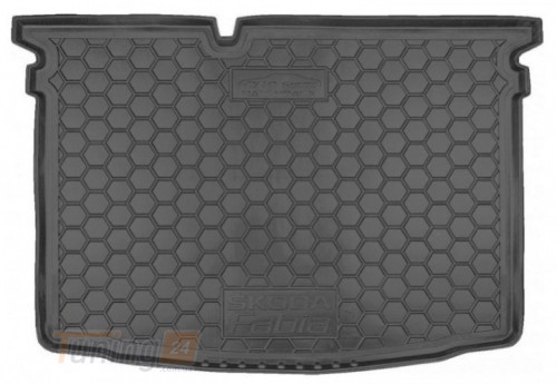 Avto-Gumm Коврик в багажник полиуретановый Avto-Gumm для Skoda Fabia 2015-2021 Авто коврик в багажник Автогум на Шкода Фабия хэтчбек 5дв. - Картинка 1