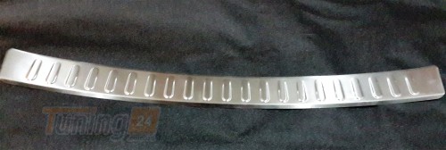 Omcarlin Хром накладка на задний бампер с загибом из нержавейки на BMW X1 E84 2009-2012  - Картинка 1