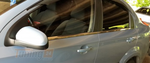 Omcarlin Хром молдинг стекла для Chevrolet Aveo hatchback T300 2012+ - Картинка 2