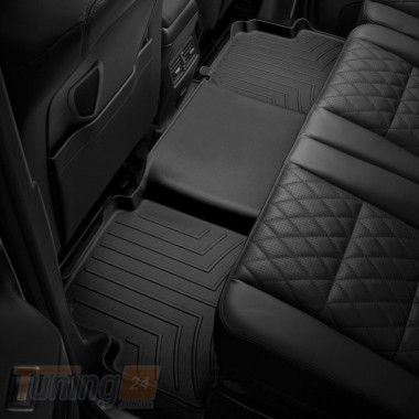 WeatherTech Резиновые коврики в салон WeatherTech для Acura TLX 2015+ седан с бортиком задние черные 2WD - Картинка 2