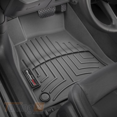 WeatherTech Резиновые коврики в салон WeatherTech для Audi A4 B9 2015+ универсал с бортиком передние черные - Картинка 1