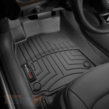 WeatherTech Резиновые коврики в салон WeatherTech для Audi A6 C7 2011-2014 седан с бортиком передние черные - Картинка 1