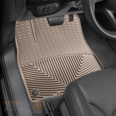 WeatherTech Гумові килимки в салон WeatherTech для Audi Q8 2018 бежеві передні - Зображення 1