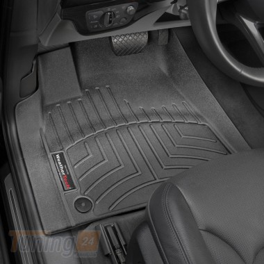 WeatherTech Резиновые коврики в салон WeatherTech для Audi Q7 2020+ с бортиком черные передние - Картинка 1