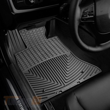 WeatherTech Резиновые коврики в салон WeatherTech для BMW 5 F10 2010-2017 универсал передние черные - Картинка 2