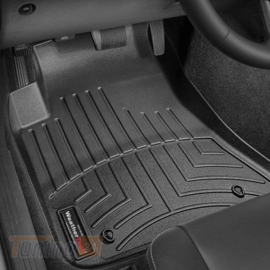 WeatherTech Резиновые коврики в салон WeatherTech для Dodge Challenger 2011-2014 с бортиком передние черные - Картинка 1