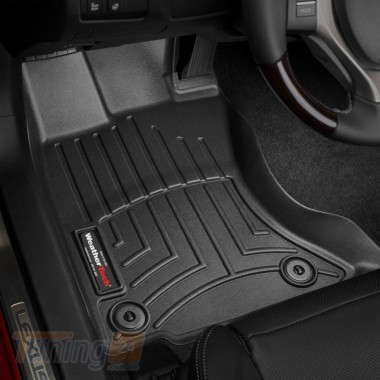 WeatherTech Резиновые коврики в салон WeatherTech для Lexus GS 2013-2018 AWD с бортиком черные передние - Картинка 1