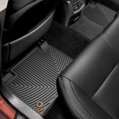 WeatherTech Резиновые коврики в салон WeatherTech для Lexus GS 2013-2018 задние черный - Картинка 1