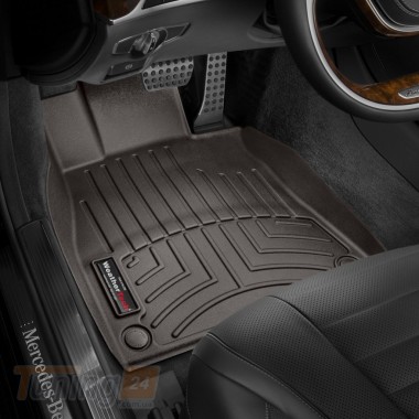 WeatherTech Резиновые коврики в салон WeatherTech для Mercedes S W222 2013-2021 седан с бортиком какао передние - Картинка 1