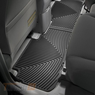 WeatherTech Резиновые коврики в салон WeatherTech для Toyota Highlander 2008-2013 задние черные - Картинка 1