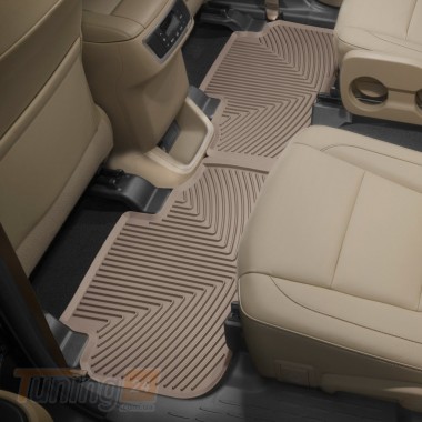 WeatherTech Гумові килимки в салон WeatherTech для Toyota Highlander 2014-2020 бежеві задні - Зображення 1