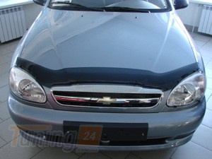 SIM SIM Дефлектор капота (мухобойка) CHEVROLET LANOS Hatchback 2005-2009 - Картинка 1