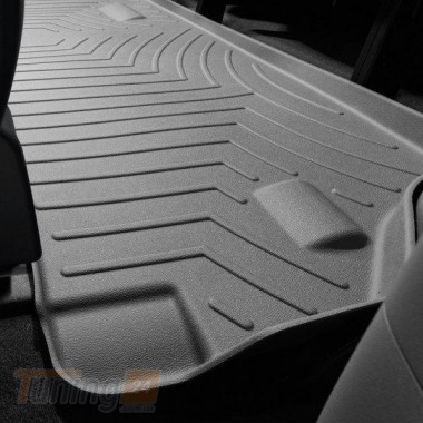 WeatherTech Резиновые коврики в салон WeatherTech для Toyota Sienna 2010-2019 с бортиком задние серые 3 ряд - Картинка 1