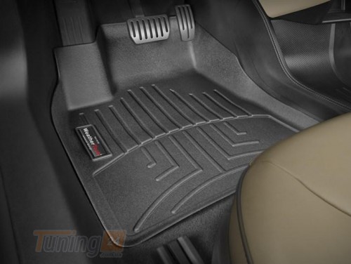 WeatherTech Резиновые коврики в салон WeatherTech для Volkswagen Caddy 4 2015+ с бортиком передние серые - Картинка 1