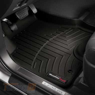 WeatherTech Резиновые коврики в салон WeatherTech для Volkswagen Tiguan 2016-2021 бортиком передние черные - Картинка 1