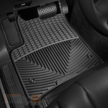 WeatherTech Резиновые коврики в салон WeatherTech для Volkswagen Touareg 2002-2009 передние черные - Картинка 1