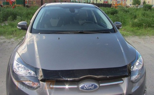 SIM SIM Дефлектор капота (мухобойка) FORD FOCUS Sedan 2011-2014 - Картинка 1