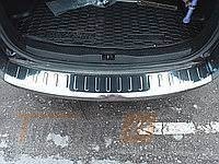 Omcarlin Хром накладка на задний бампер из нержавейки для Chevrolet Epica 2006-2012 с загибом - Картинка 1