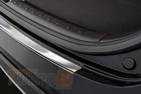 Omcarlin Хром накладка на задний бампер из нержавейки для Lexus RX 350 обрезиненная с загибом  - Картинка 1