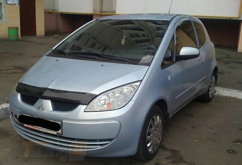 SIM SIM Дефлектор капота (мухобойка) MITSUBISHI COLT 2004-2008 - Картинка 1