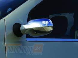 Omcarlin Хром накладки на зеркала из ABS-пластика для Dacia Logan 2004-2013 - Картинка 2