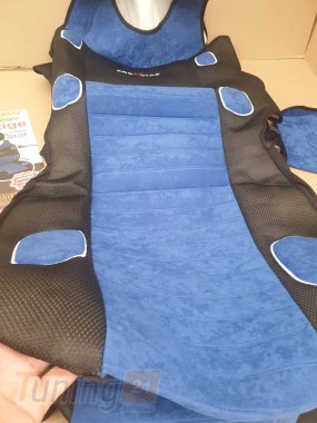 Prestige Синие накидки на передние сидения для Hyundai Elantra 2021+ - Картинка 3