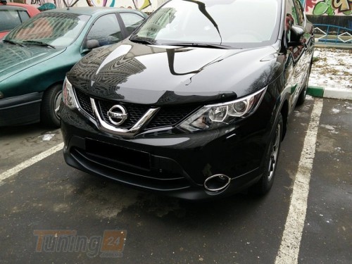 SIM SIM Дефлектор капота (мухобойка) NISSAN QASHQAI 2 2014+ - Картинка 1