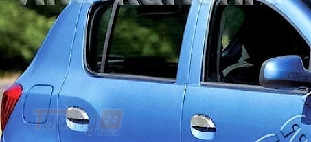 Omcarlin Хром накладки на ручки из нержавейки для Dacia Logan 2013+ - Картинка 1