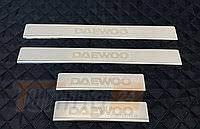 Omcarlin Хром накладки на пороги на короб из нержавейки для Daewoo Nubira 1997-2015 - Картинка 1