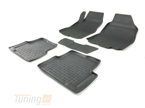 Seintex Резиновые коврики в салон  для Chevrolet Aveo T300 2011-2020 седан кт 5шт - Картинка 2