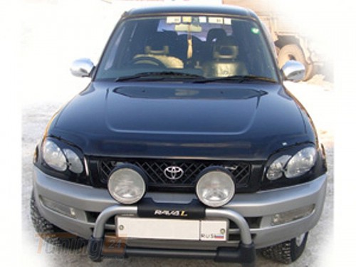 SIM SIM Дефлектор капота (мухобойка) TOYOTA RAV4 1996-2000 - Картинка 1