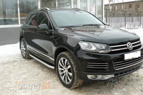 SIM SIM Дефлектор капота (мухобойка) VOLKSWAGEN TOUAREG 2010-2017 - Картинка 1