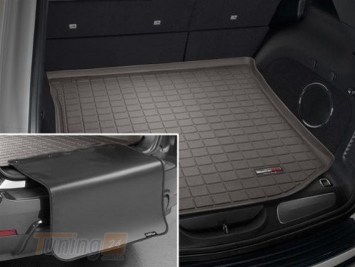 WeatherTech Коврик в багажник Weathertech для Jeep Grand Cherokee 2011+ какао с накидкой - Картинка 1