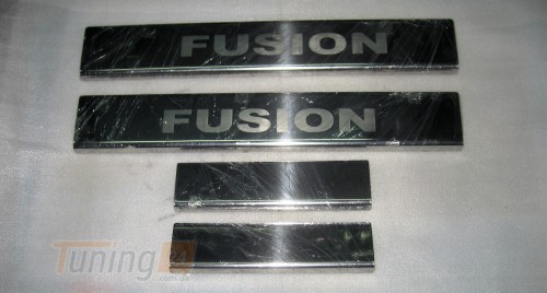 Omcarlin Хром накладки на пороги из нержавейки для Ford Fusion USA 2012+  - Картинка 1