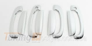 Kalos Хром накладки на ручки с мыльницами из ABS-пластика на Hyundai Getz 2002-2012 - Картинка 2