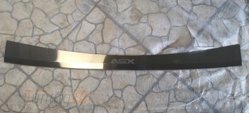 Omcarlin Хром накладка на задний бампер из нержавейки для Mitsubishi ASX 2012+ с надписью - Картинка 1
