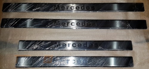 Omcarlin Хром накладки на пороги из нержавейки для Mercedes-Benz E W124 1984-1995 - Картинка 1