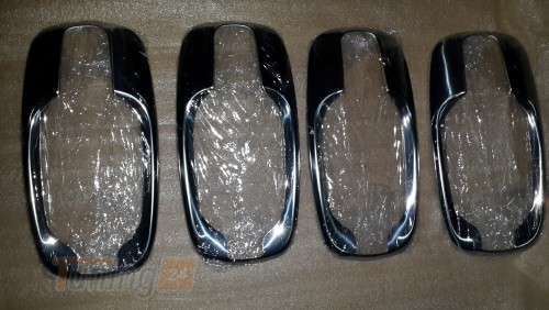 Omcarlin Хром накладки под ручки мыльницы 4 шт из нержавейки для Opel Vivaro 2001-2014 - Картинка 1