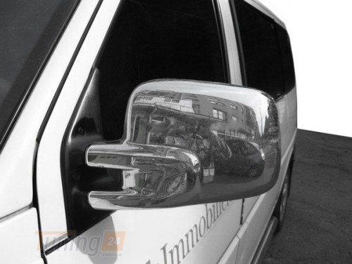 Kalos Хром накладки на зеркала из ABS-пластика для Volkswagen T4 1990-2003 - Картинка 1