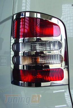 Omcarlin Хром накладки на задние стопы из нержавейки на Volkswagen T5 2003-2010 - Картинка 1