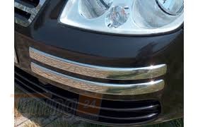 Omcarlin Хром накладки на углы переднего бампера из нержавейки для Volkswagen Caddy 3 2004-2010  - Картинка 1