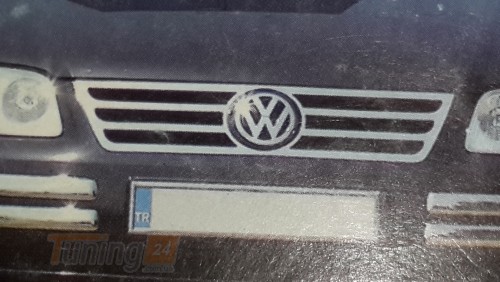 Omcarlin Хром накладка на решетку радиатора из нержавейки для Volkswagen Caddy 3 2004-2010 - Картинка 2