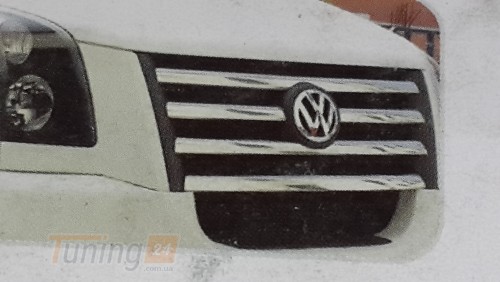 Omcarlin Хром накладка на решетку радиатора из нержавейки для Volkswagen Crafter 2006-2016 - Картинка 1