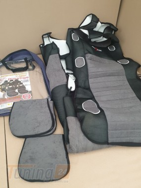 Prestige Серые накидки на передние и задние сидения для Skoda Rapid 2020+ - Картинка 2